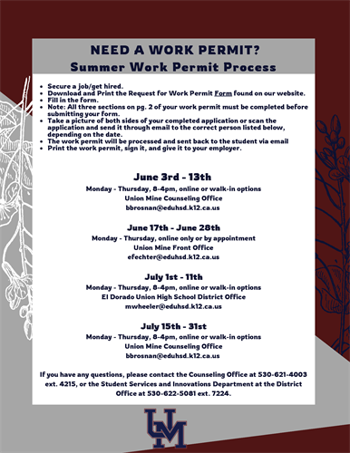 Summer Work Permit Info